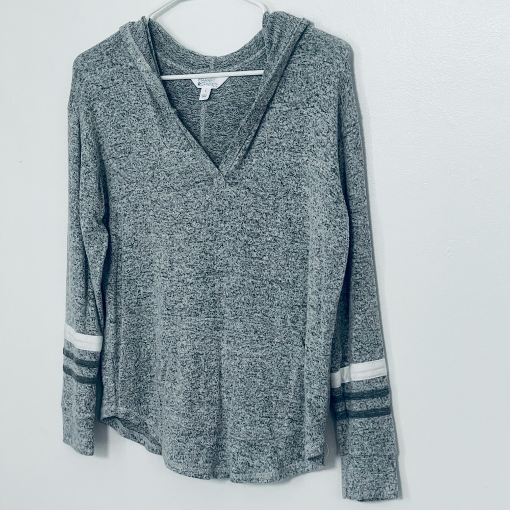 Gray Jersey hoodie